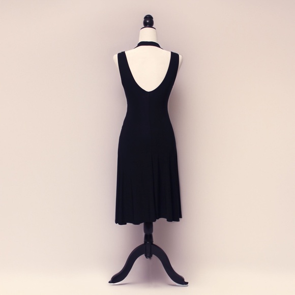 AMERICAN CITY WEAR | Black Multi-Strap 40's-Esque Dress - Picture 3 of 5